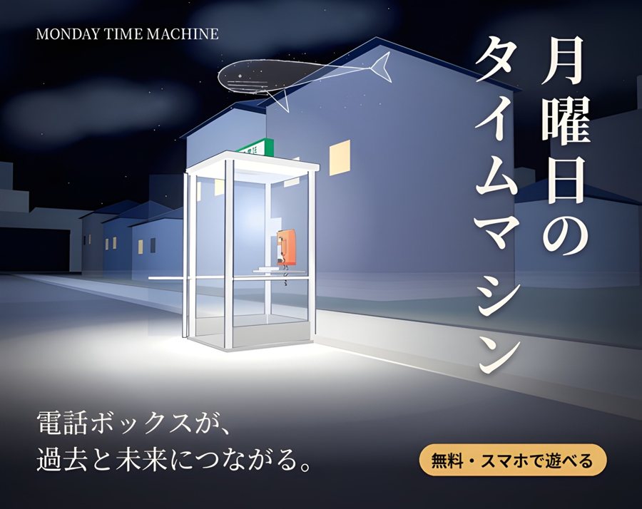 ゲーム『月曜日のタイムマシン』のキービジュアル